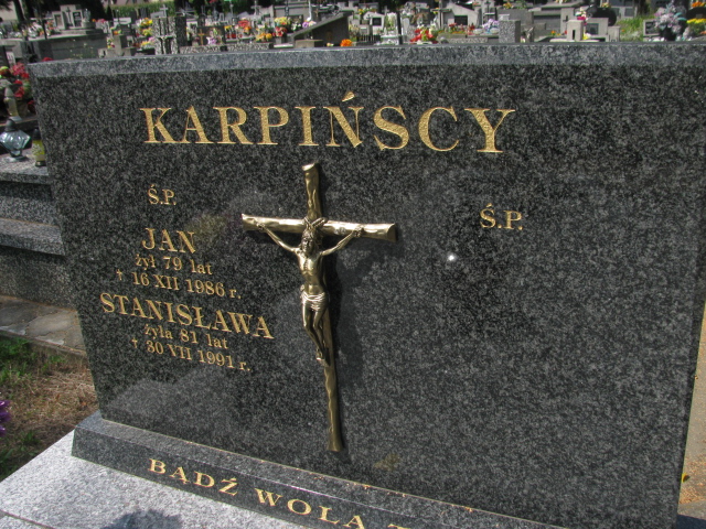 Jan Karpiński Wojnicz - Grobonet - Wyszukiwarka osób pochowanych