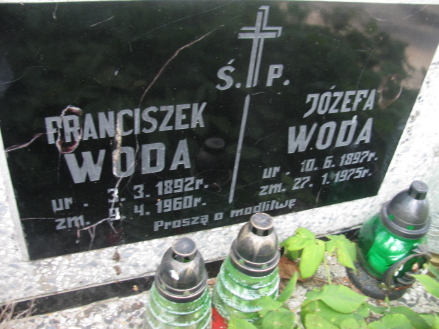 Józefa Woda 1897 Wojnicz - Grobonet - Wyszukiwarka osób pochowanych