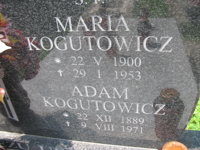 Maria Kogutowicz 1900 Wojnicz - Grobonet - Wyszukiwarka osób pochowanych