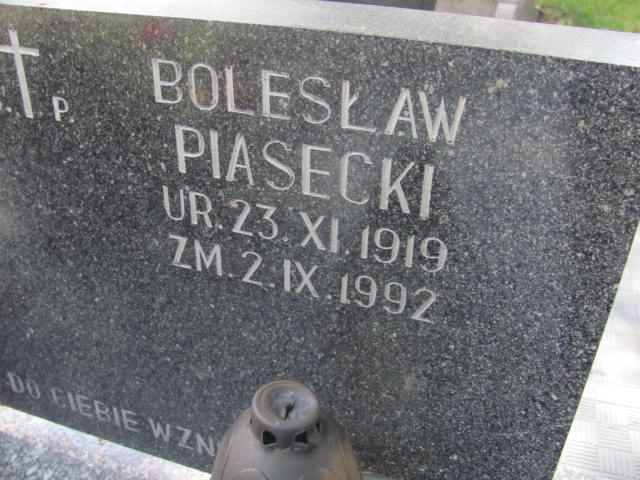 Bolesław Piasecki 1919 Wojnicz - Grobonet - Wyszukiwarka osób pochowanych