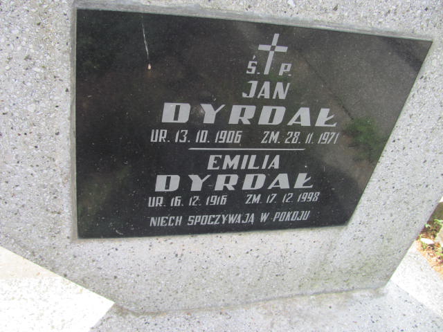 Emilia Dyrdał 1916 Wojnicz - Grobonet - Wyszukiwarka osób pochowanych