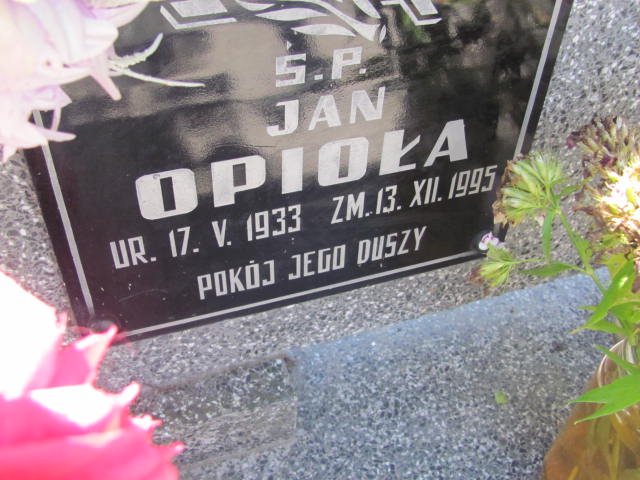 Jan Opioła 1933 Wojnicz - Grobonet - Wyszukiwarka osób pochowanych