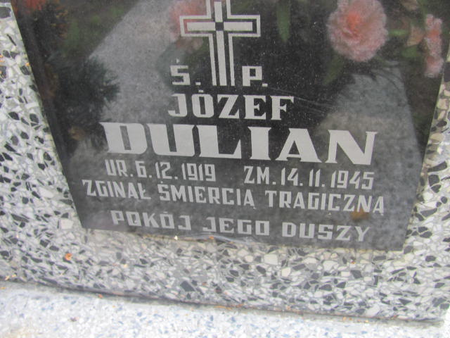 Jan Dulian 1892 Wojnicz - Grobonet - Wyszukiwarka osób pochowanych