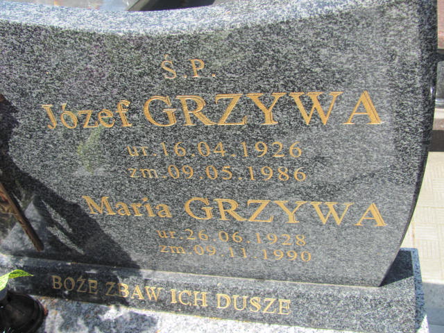 Maria Grzywa 1928 Wojnicz - Grobonet - Wyszukiwarka osób pochowanych