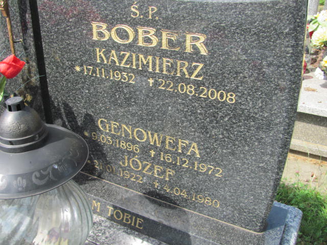 Genowefa Bober 1896 Wojnicz - Grobonet - Wyszukiwarka osób pochowanych