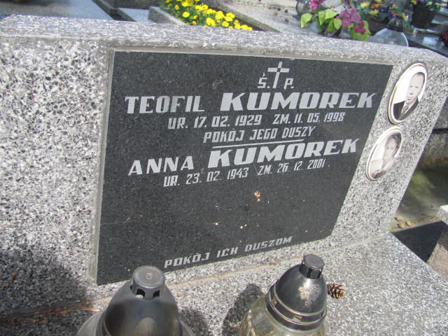 Anna Kumorek 1943 Wojnicz - Grobonet - Wyszukiwarka osób pochowanych