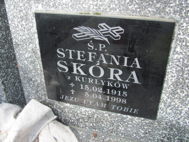 Stefania Skóra 1915 Wojnicz - Grobonet - Wyszukiwarka osób pochowanych