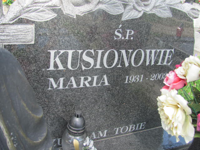 Marian Kusion 1927 Wojnicz - Grobonet - Wyszukiwarka osób pochowanych