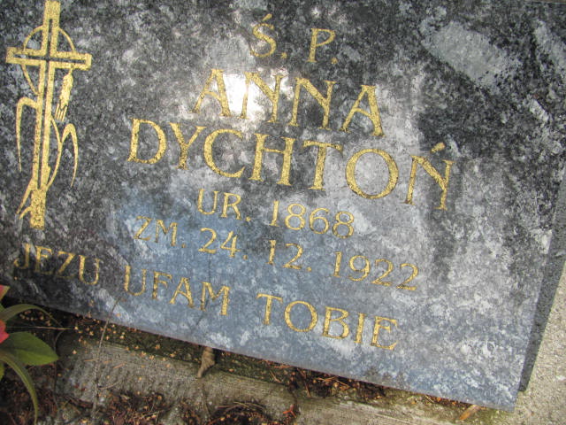 Anna Dychtoń 1867 Wojnicz - Grobonet - Wyszukiwarka osób pochowanych