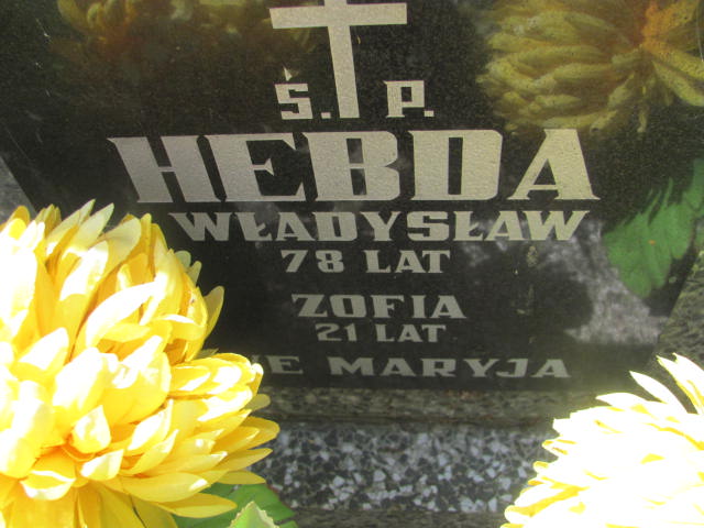 Zofia Hebda 1920 Wojnicz - Grobonet - Wyszukiwarka osób pochowanych
