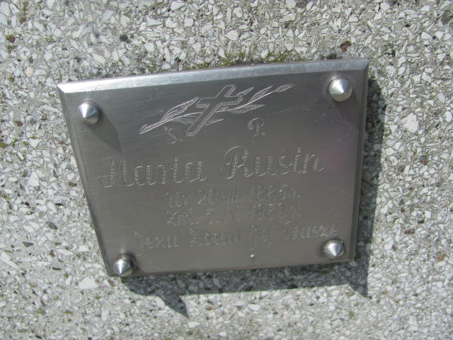 Maria Rusin 1885 Wojnicz - Grobonet - Wyszukiwarka osób pochowanych