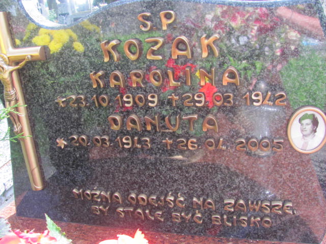 Danuta Kozak 1943 Wojnicz - Grobonet - Wyszukiwarka osób pochowanych