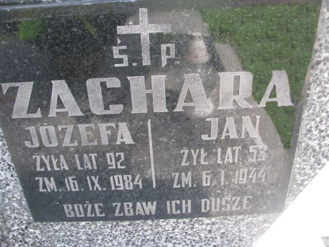 Zbigniew Zachara 1935 Wojnicz - Grobonet - Wyszukiwarka osób pochowanych