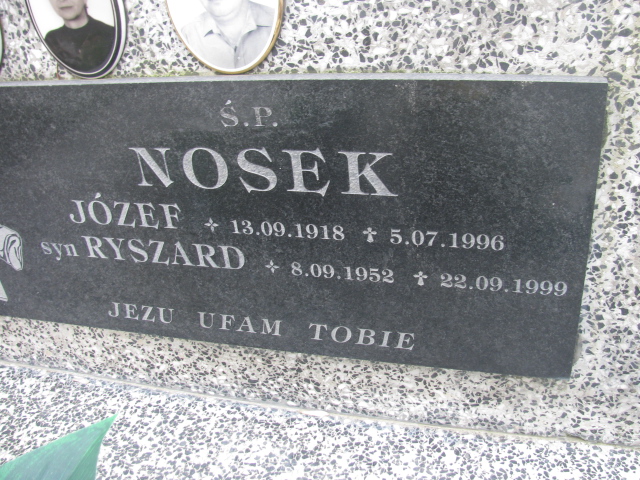 Robert Nosek 1965 Wojnicz - Grobonet - Wyszukiwarka osób pochowanych
